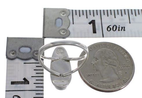 Multicolor Genuine Stering Silver Southwest Ring Size 5-3/4 RX84088